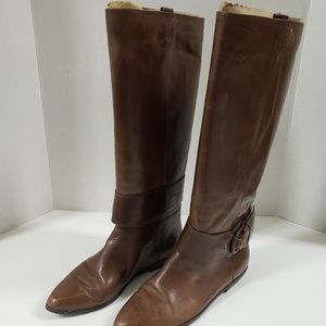 ENZO ANGIOLINI Browb Leather Riding Boots Size 8